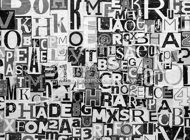 Alphabet Mix BW