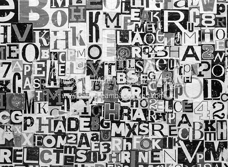 Alphabet Mix BW