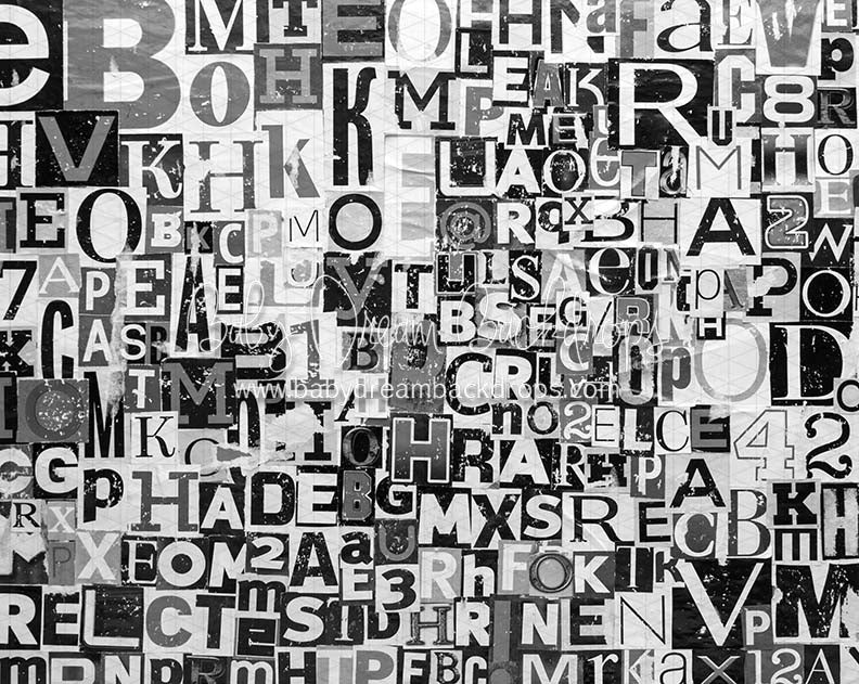 Alphabet Mix BW