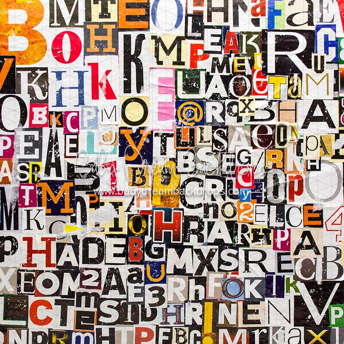 X Drop alphabet mix color