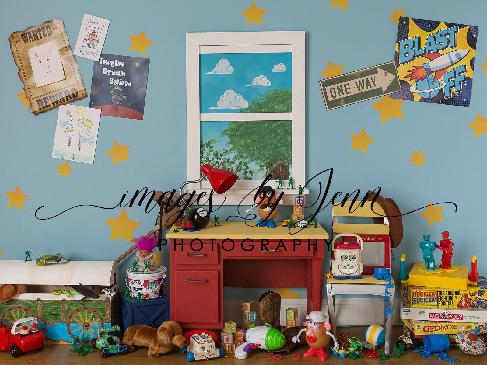 Andy's Star Room Baby Dream Backdrops