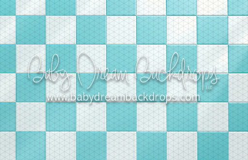 Aqua Dolly Checkers Floor (MD)