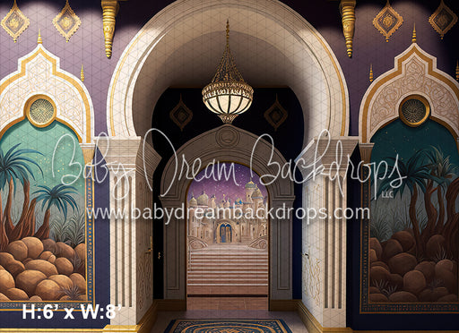 Arabian Palace Painted Ballroom Wall (MD)