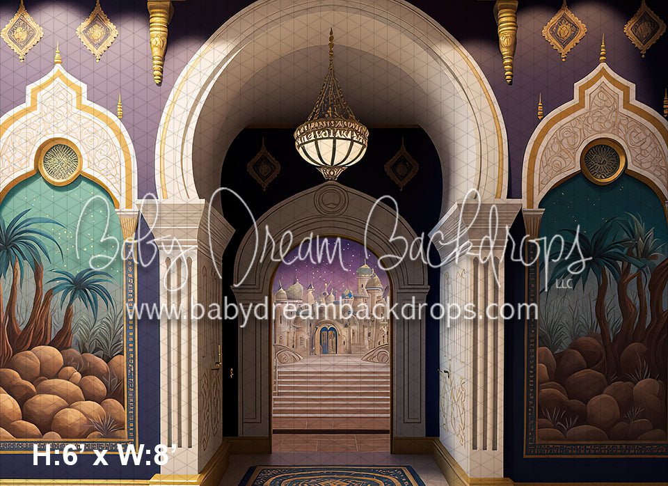 Arabian Palace Painted Ballroom Wall (MD)