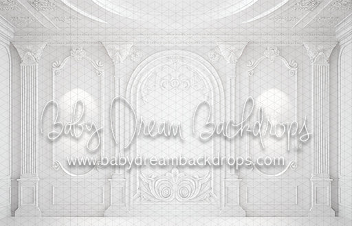 Arch Detail White Wall with Ceiling (MD)