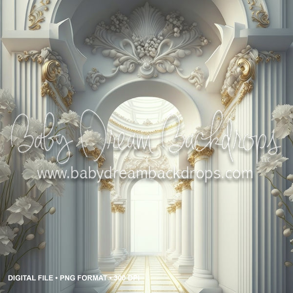 Argos White and Gold Room I Digital Download