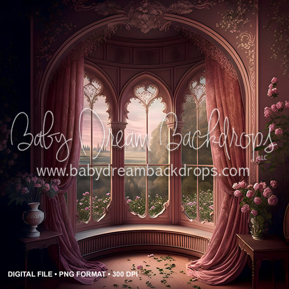 Ayes Castle Pink Room View  Digital Download