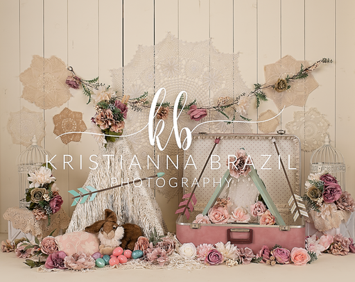 Boho Easter Bunny Teepee