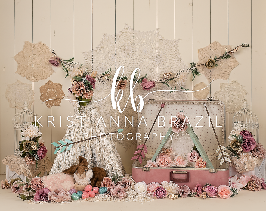 Boho Easter Bunny Teepee