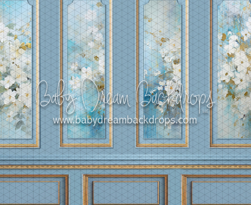 Baby Blue Floral Wall (JA)
