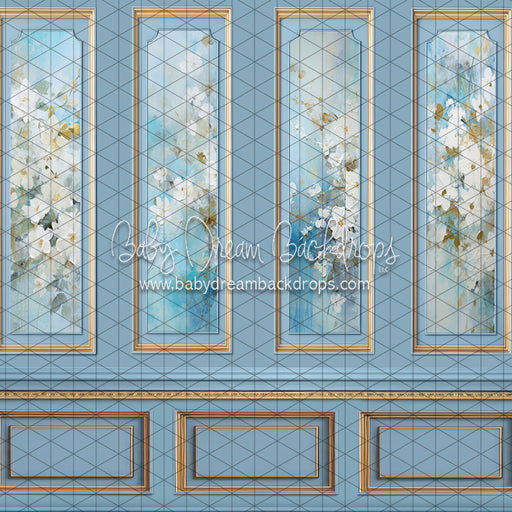 Baby Blue Floral Wall (JA)