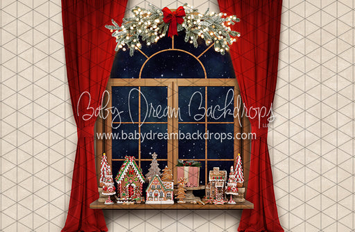 Baking Up Gingerbread Window (JA)