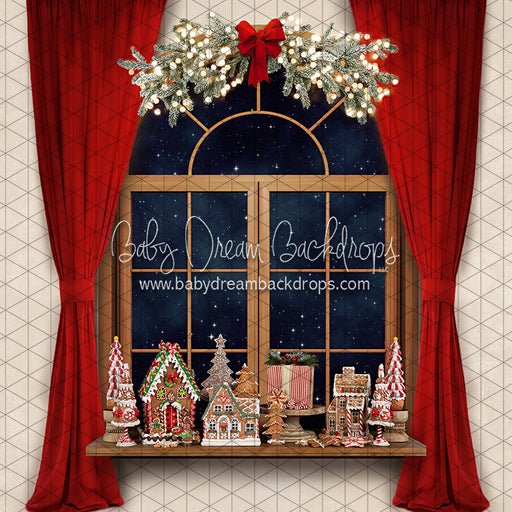 Baking Up Gingerbread Window (JA)