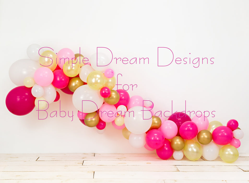 Balloon Garland Pink Gold