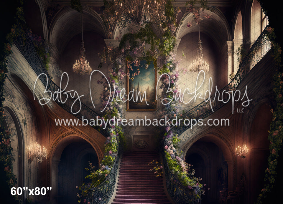 Ballroom Staircase with Blooms (MD)