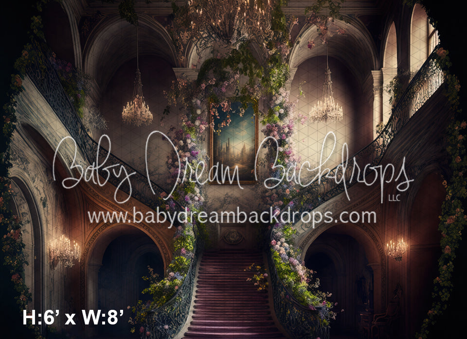 Ballroom Staircase with Blooms (MD)