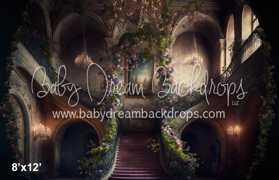 Ballroom Staircase with Blooms (MD)