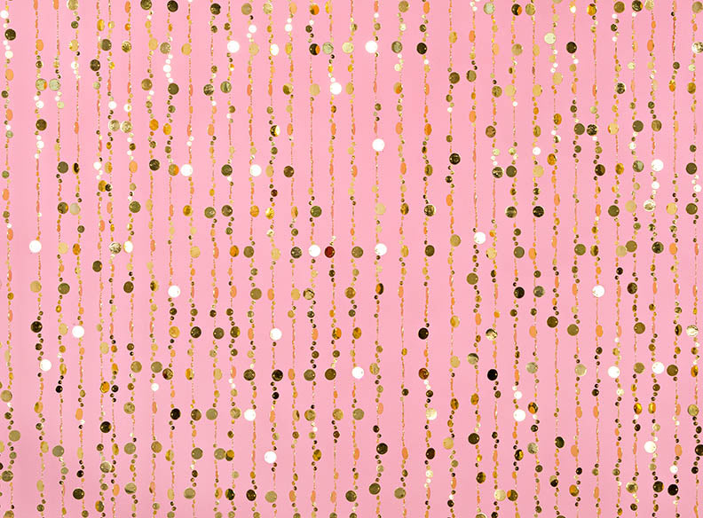 Beaded Birthday Pink - 60Hx80W - CC  