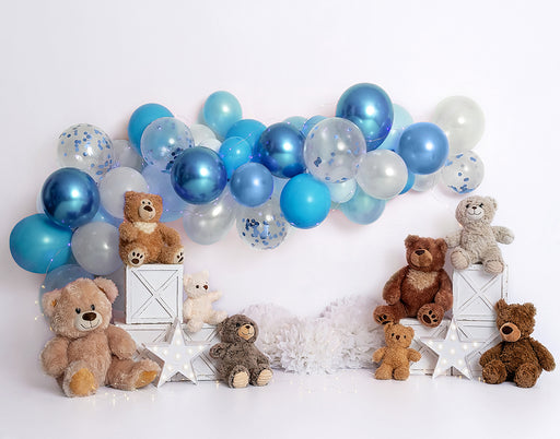 Beary Blue Party Balloons (BA)