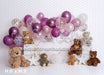 Beary Purple Party Balloons (BA)