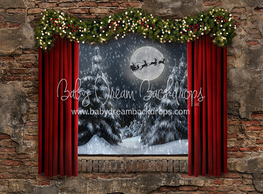 Bedtime Carols Window Lights (Santa)