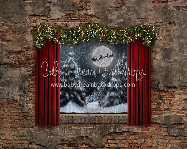 Bedtime Carols Window Lights (Santa)