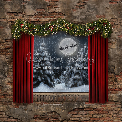 Bedtime Carols Window Lights (Santa)