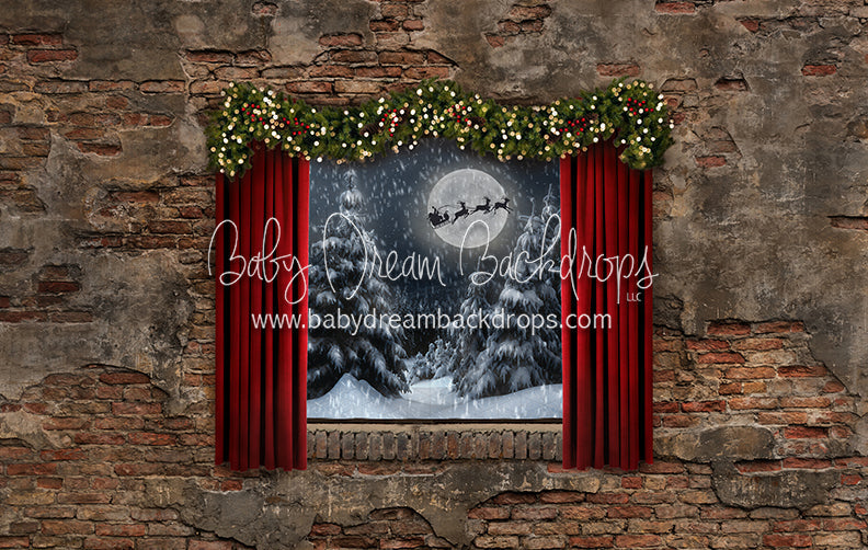 Bedtime Carols Window Lights (Santa)