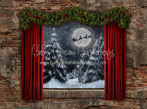 Bedtime Carols Window (Santa)