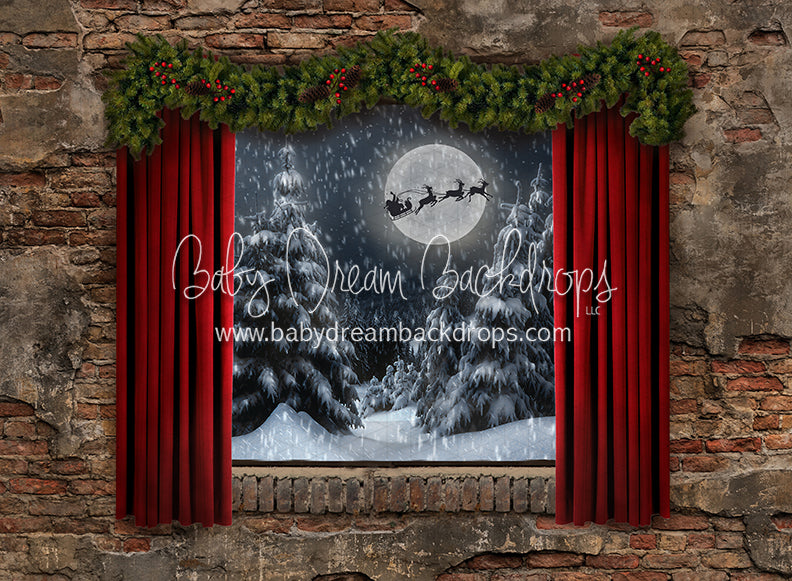 Bedtime Carols Window (Santa)