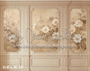 Beige Floral Wainscoting (AZ)