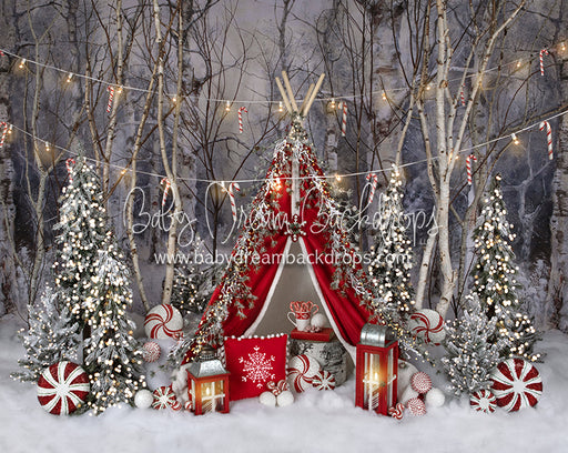 Believe In Birch Peppermint Tent Lights