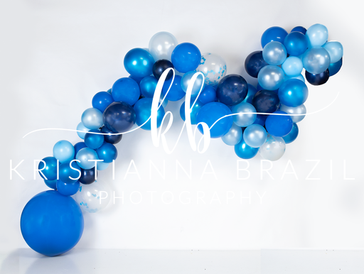 Big Blue Balloon Garland 