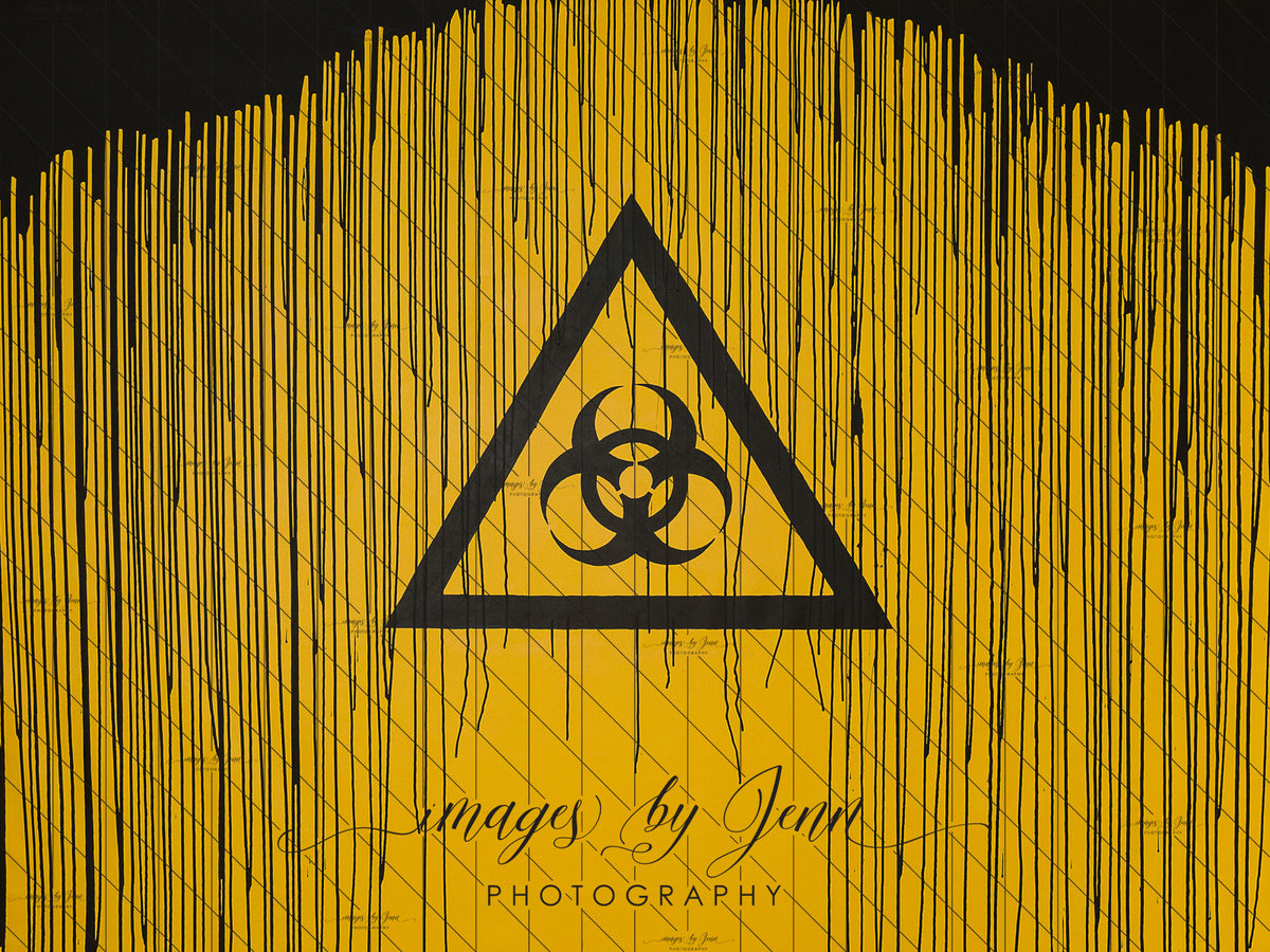 Biohazard Symbol Drip — Baby Dream Backdrops