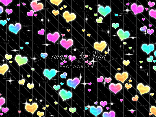 Black Rainbow Hearts (JG)