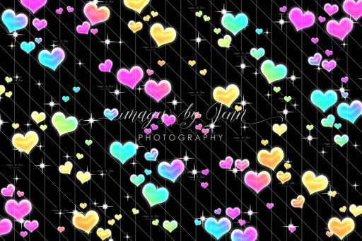 Black Rainbow Hearts (JG)