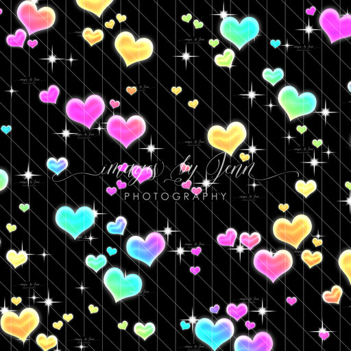 Black Rainbow Hearts (JG)