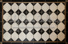 Black and Gold Old World Tile Fabric Floor (MD)