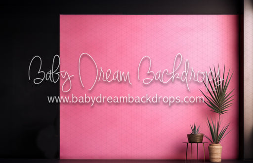 Black and Pink Colorblock Wall 1 (MD)
