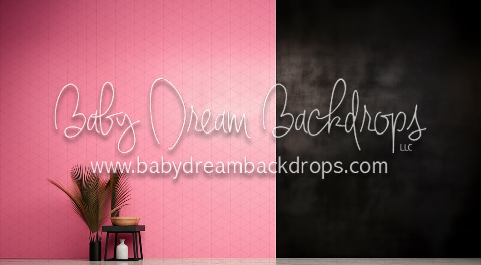 Black and Pink Colorblock Wall 2 (MD)