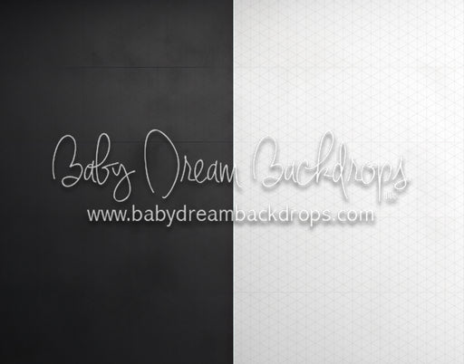 Black and White Colorblock Wall (MD)