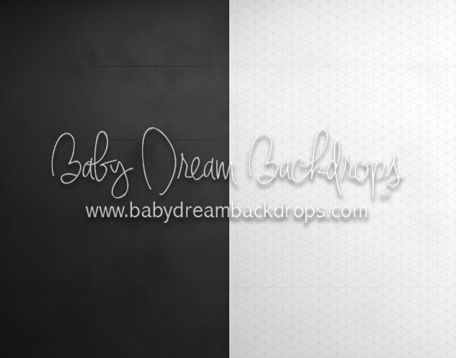 Black and White Colorblock Wall (MD)