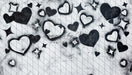 Black Graffiti Hearts (JG)