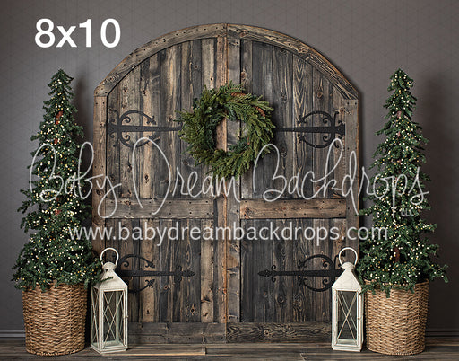 Black Rustic Christmas Doors