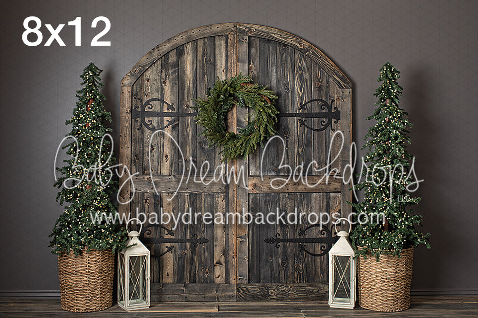 Black Rustic Christmas Doors