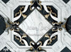 Black and Gold Marble Ballroom Floor Fabric Drop (MD)