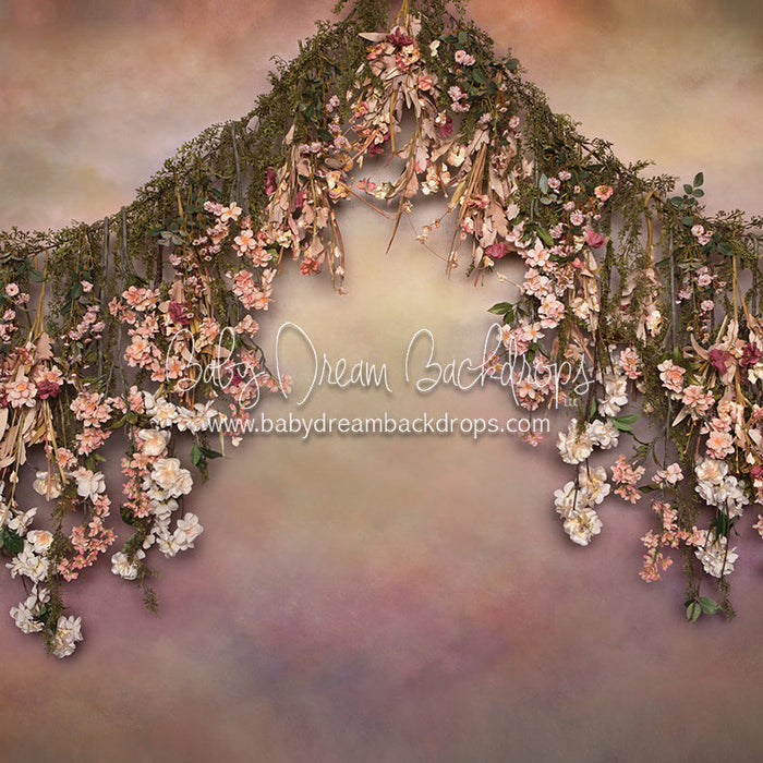 X Drop blooming spring swag