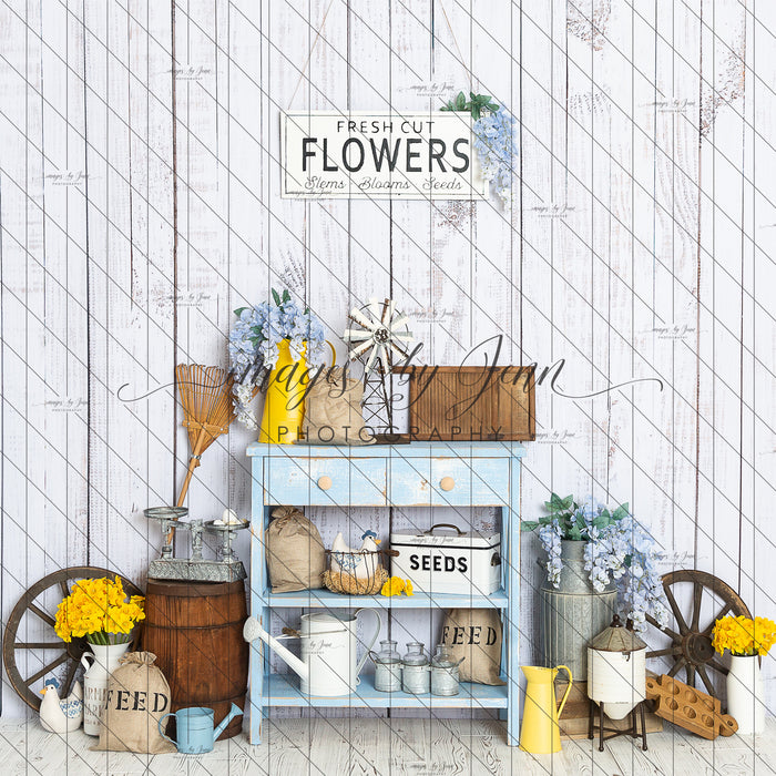 Blue Country Farm Table (JG)