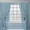 Blue Floral Wainscoting Window (AZ)