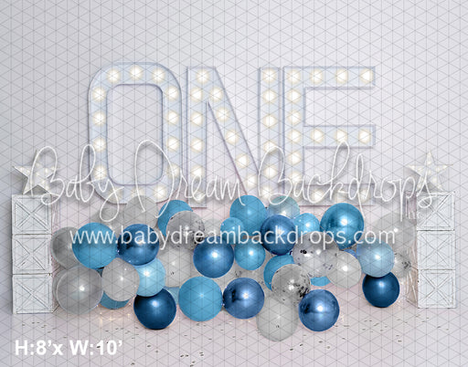 Blue Party Balloons ONE (BA)